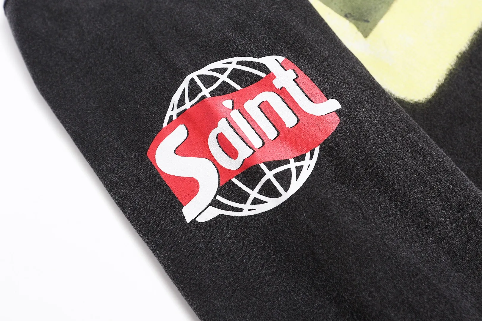 Saint Michael Star Wars VTG American high street washed and distressed loose long-sleeved bottoming T-shirt Fabric: 260g Style number: SM15 Size: S-M-L-XL Color: Black Price: P156